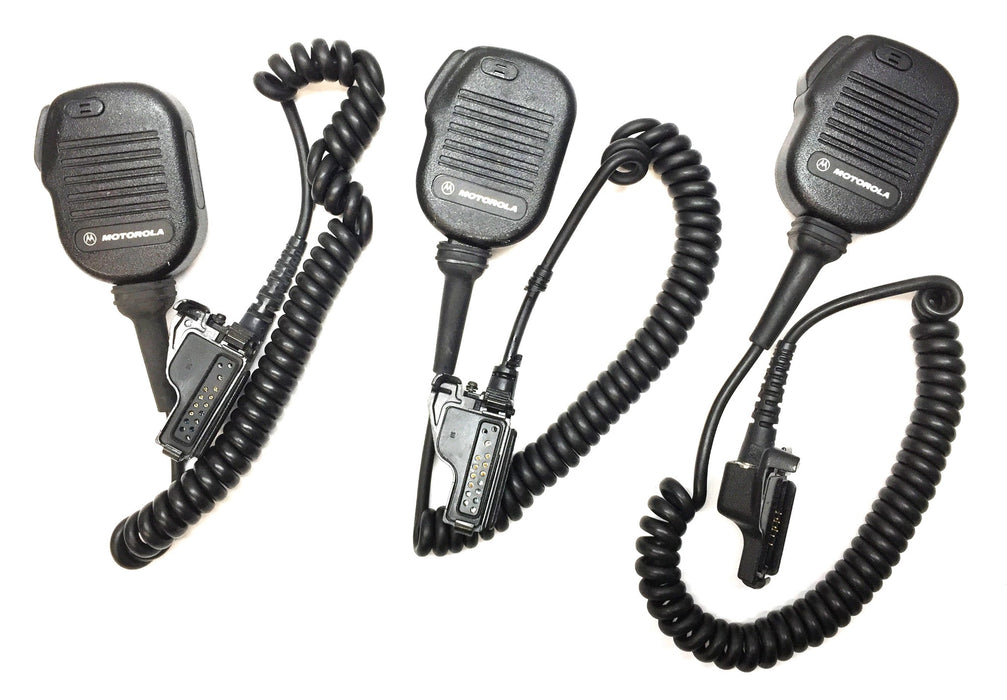 Motorola Noise-Cancelling Remote Speaker Mic w/Clip NMN6191C [Lot of 3] USED