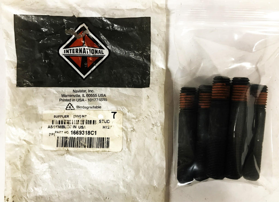 International Navistar Wheel Stud 1669318C1 [Lot of 7] NOS