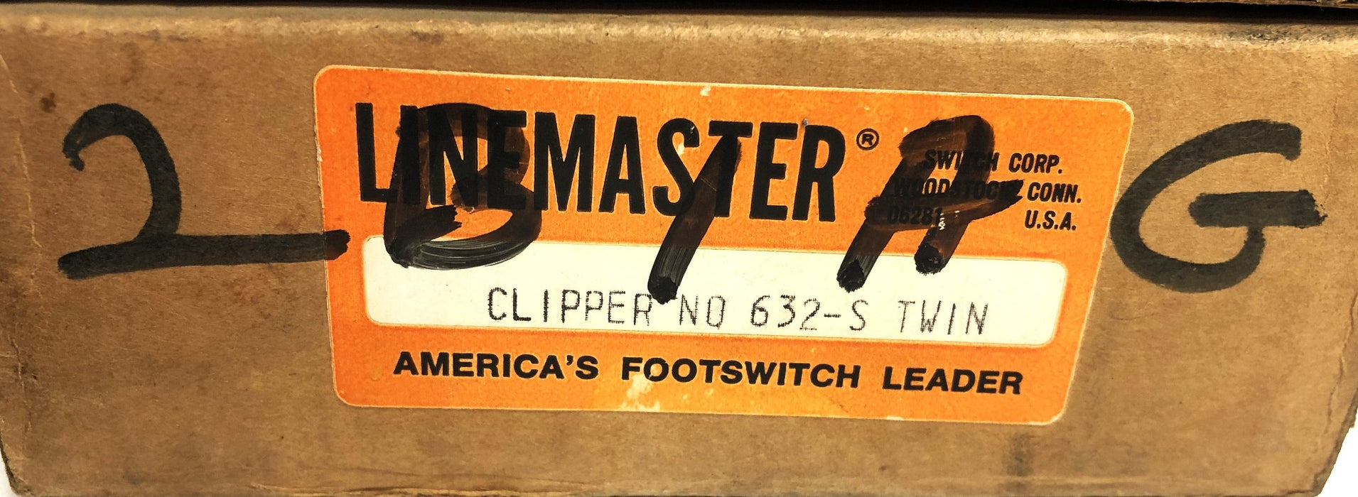 Linemaster Clipper Twin Foot Switch Missing Cable 632-S NOS