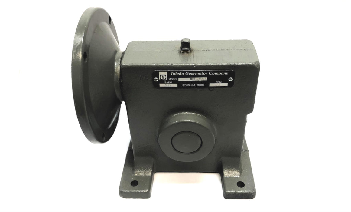 Toledo Gearmotor 40 Ratio 43 RPM Gear Reducer C70REHS (C70REHS-L-40) NOS