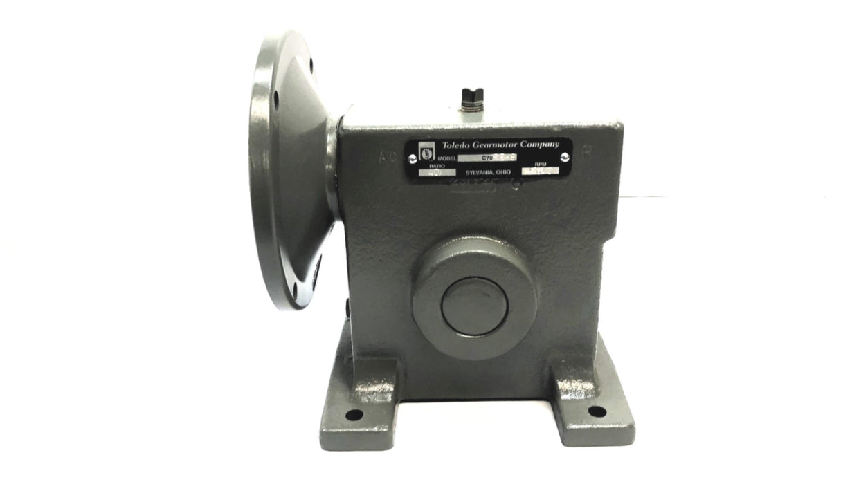 Toledo Gearmotor 40 Ratio 43.13 RPM Gear Reducer C70REHS (C70REHS-L-40) NOS