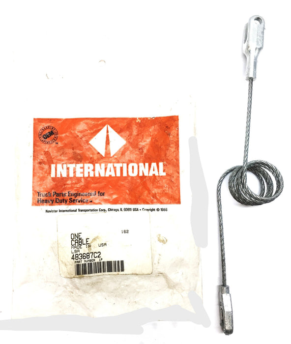 International/Navistar Hood Safety Cable 483687C2 [Lot of 2] NOS