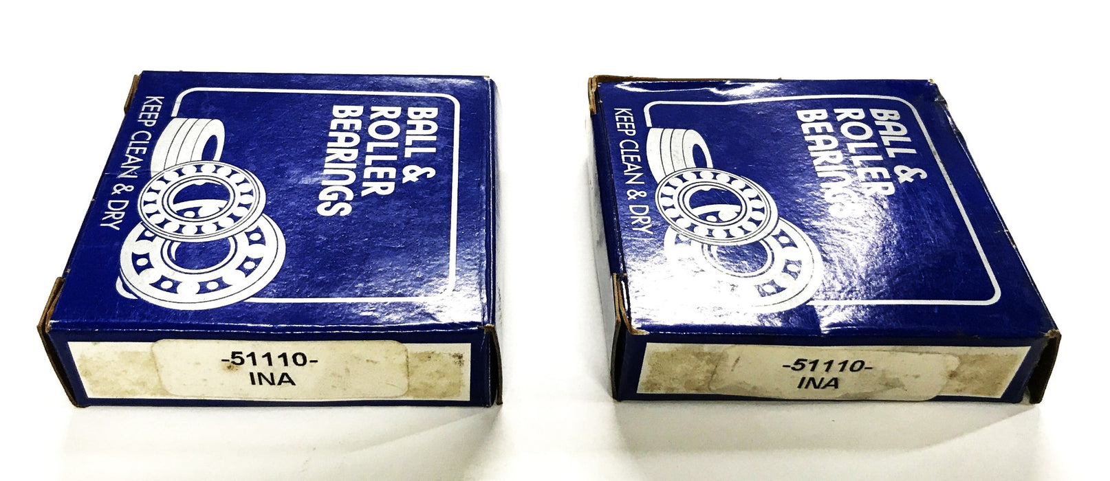 INA 70mm Thrust Ball Bearing 51110 [Lot of 2] NOS