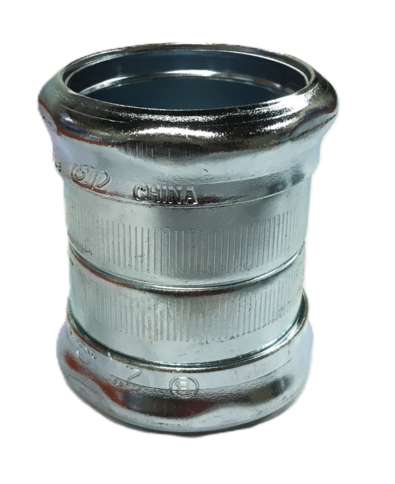 Unbranded 2 inch Steel Compression Fitting with 1/2 inch Thread [Lot of 4] NOS