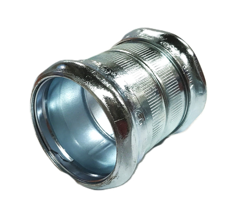 Unbranded 2 inch Steel Compression Fitting with 1/2 inch Thread [Lot of 4] NOS