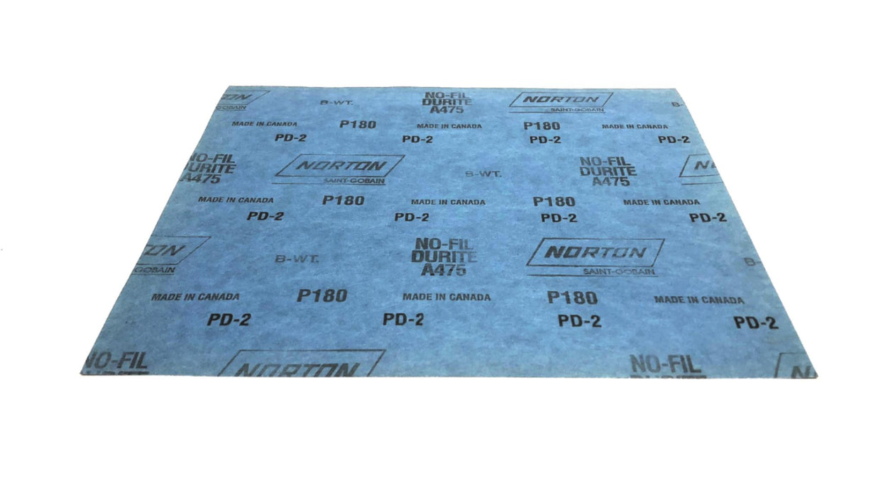 Norton Pack of (55) 9" x 11" 120 Grit Sanding Paper Sheets 662544-87397 NOS