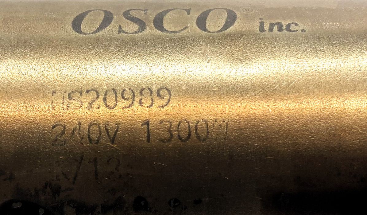 Osco 1300W 240V Nozzle Body Heater (Some Bends in Metal) HS20989 USED