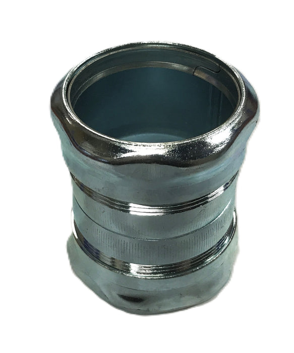 Unbranded 2 inch Steel Compression Fitting with 11/16 inch Thread [Lot of 4] NOS