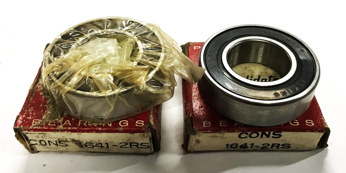 Consolidated Bearings Deep Groove Ball Bearing 1641-2RS [Lot of 2] NOS
