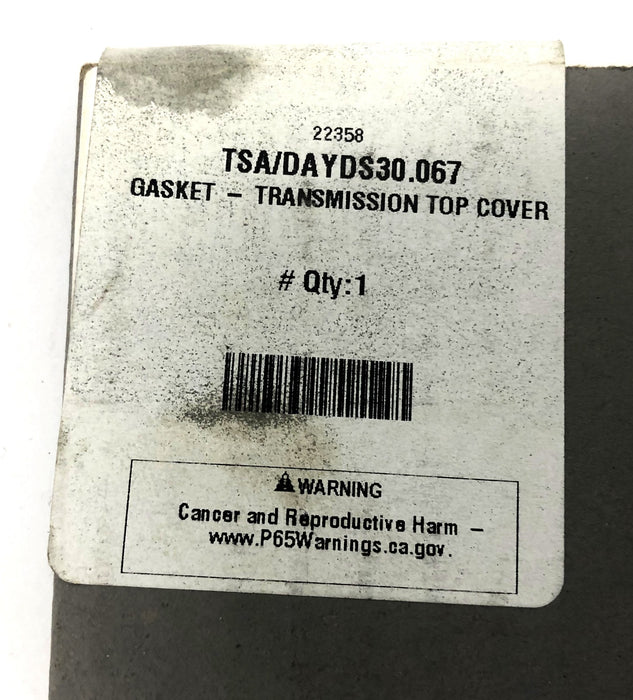 Total Source Transmission Top Cover Gasket DAYDS30.067 NOS