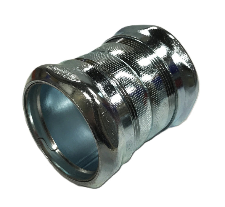 Unbranded 2 inch Steel Compression Fitting with 11/16 inch Thread [Lot of 4] NOS