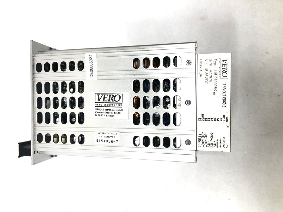Vero Electronics Power Supply Trivolt 18-36VDC GK60-2 (116-010098K) NOS