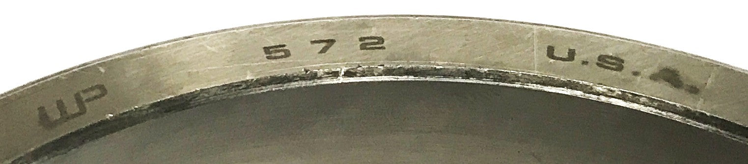 WP Tapered Roller Bearing Cup 572 [Lot of 2] NOS