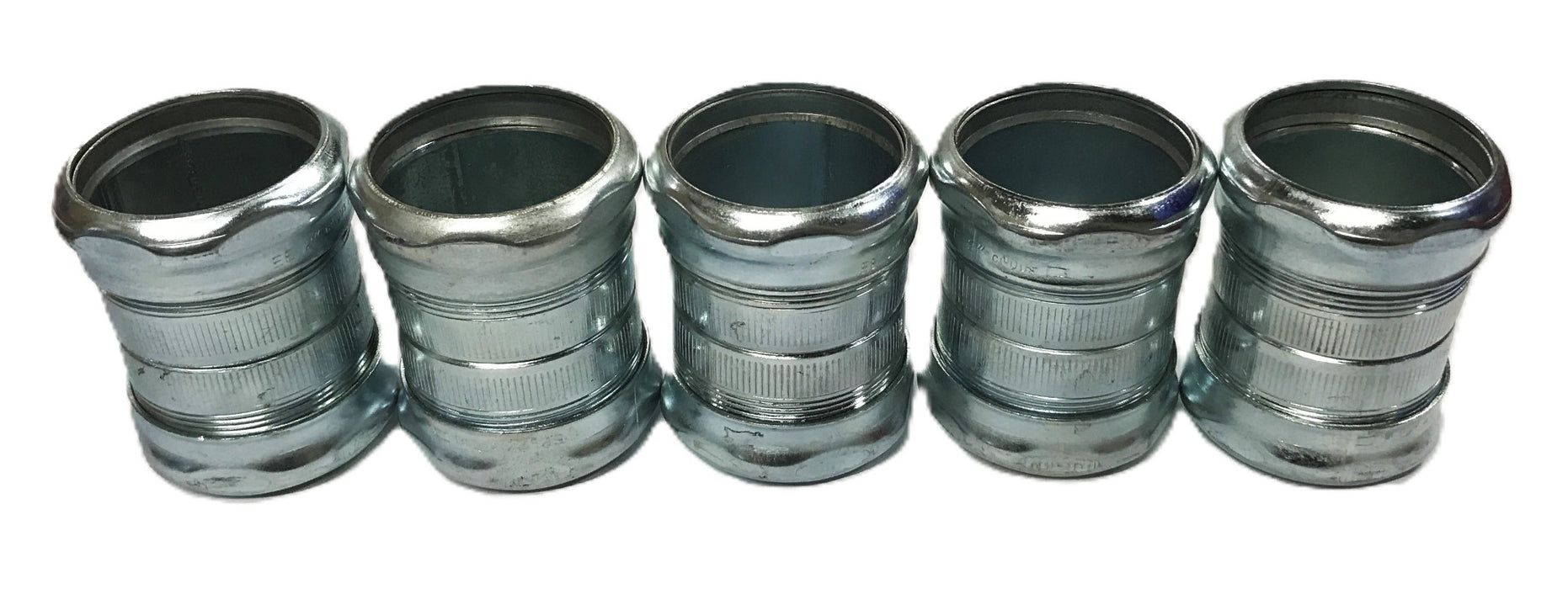 Unbranded EE 2 inch Steel Compression Fitting [Lot of 5] NOS
