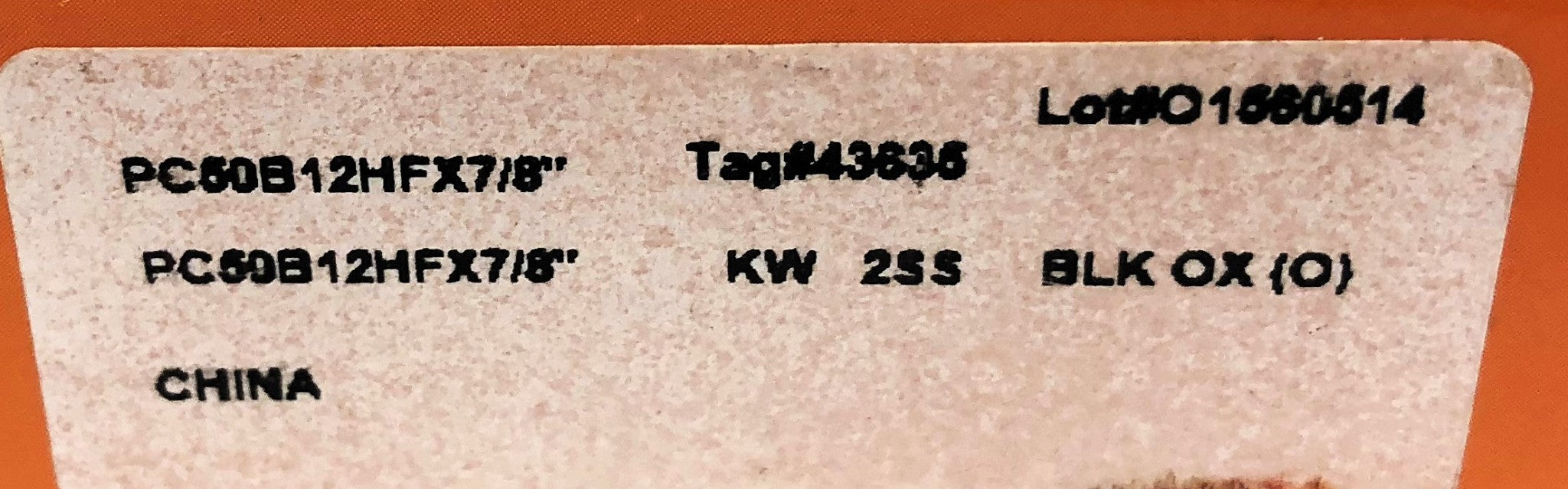 Peer Roller Chain Sprocket PC50B12HFX7/8" NOS