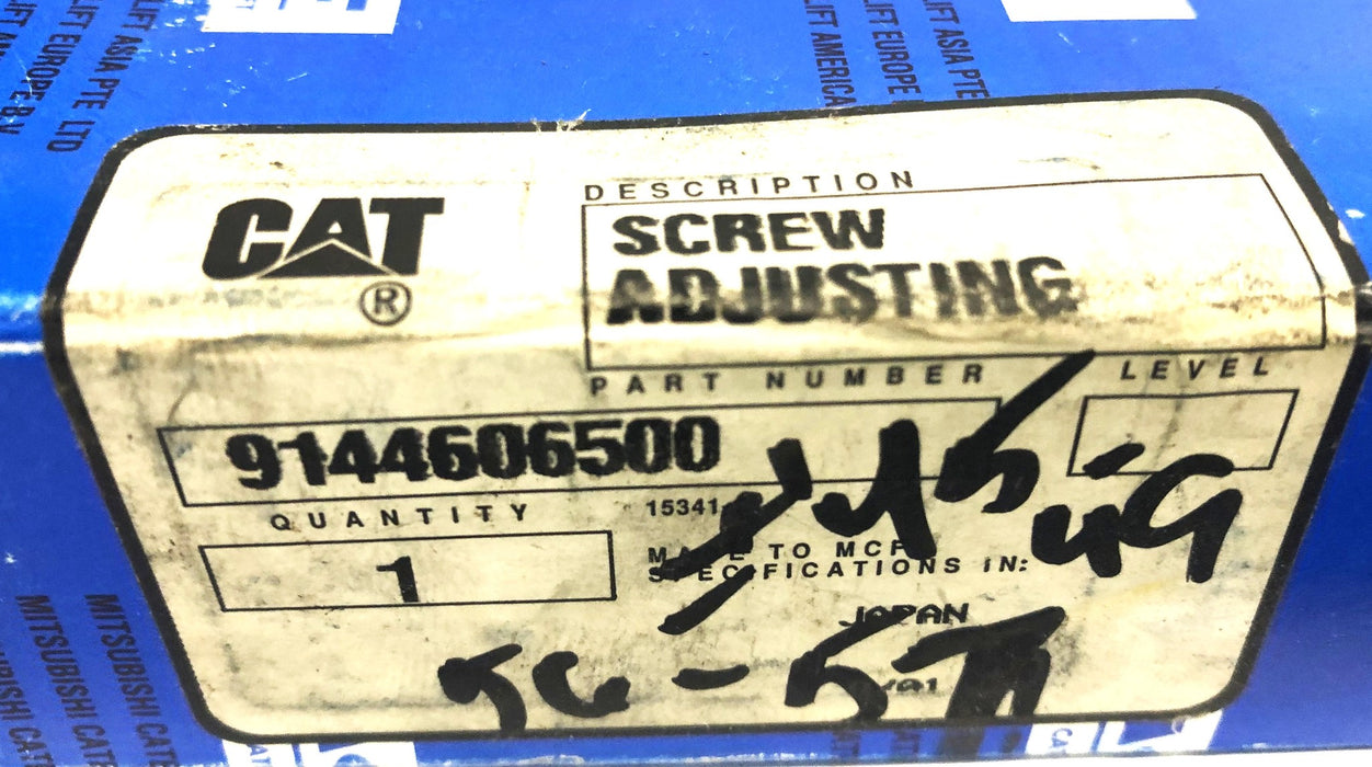 CAT/Caterpillar Adjusting Screw 9144606500 NOS