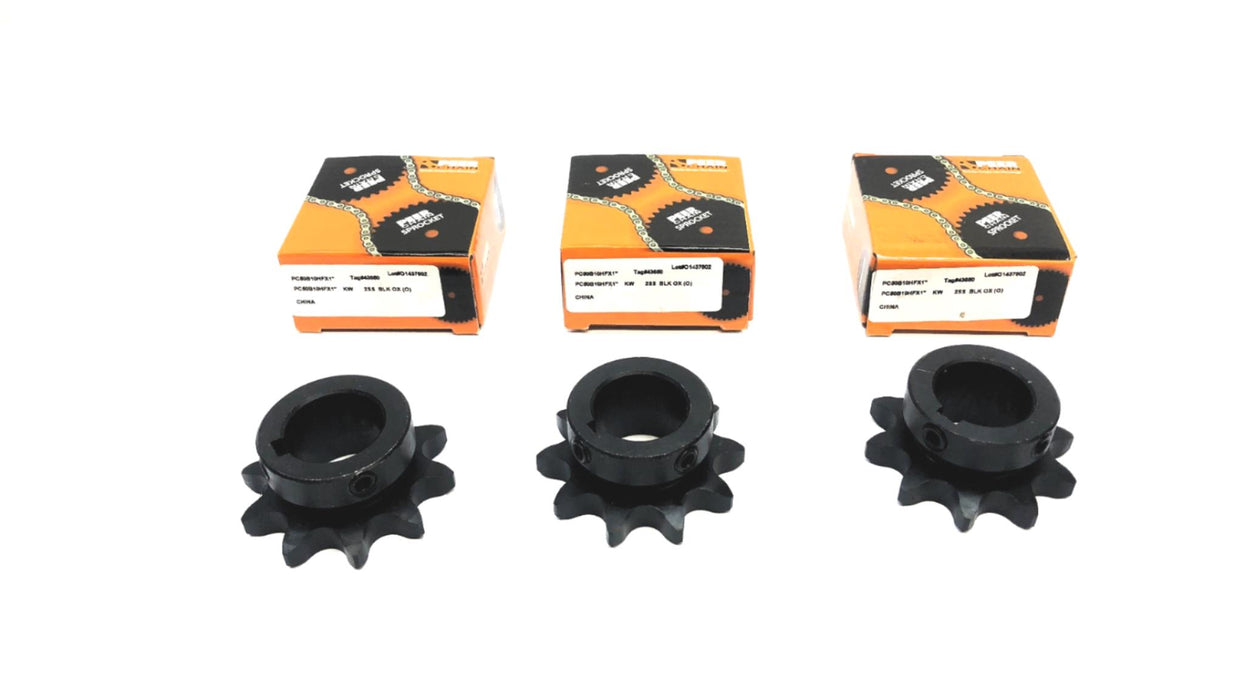 Peer Roller Chain Sprocket PC50B10HFX1" [Lot of 3] NOS