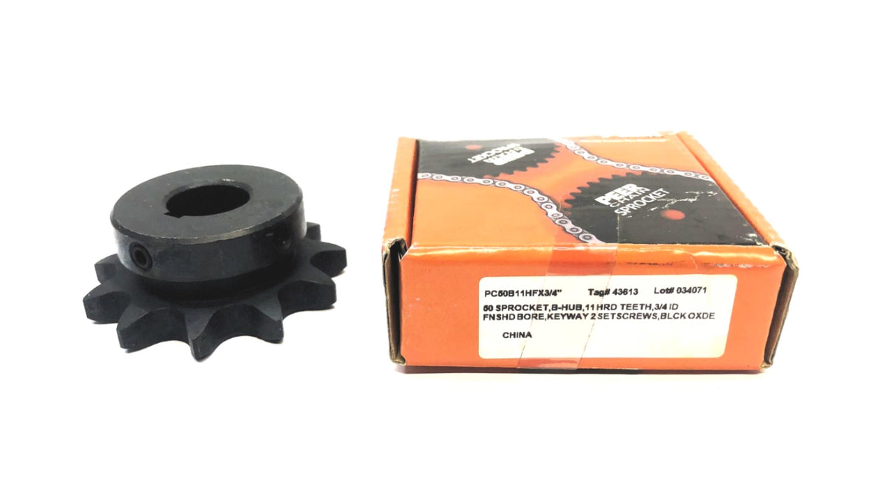 Peer Roller Chain Sprocket PC50B11HFX3/4" NOS