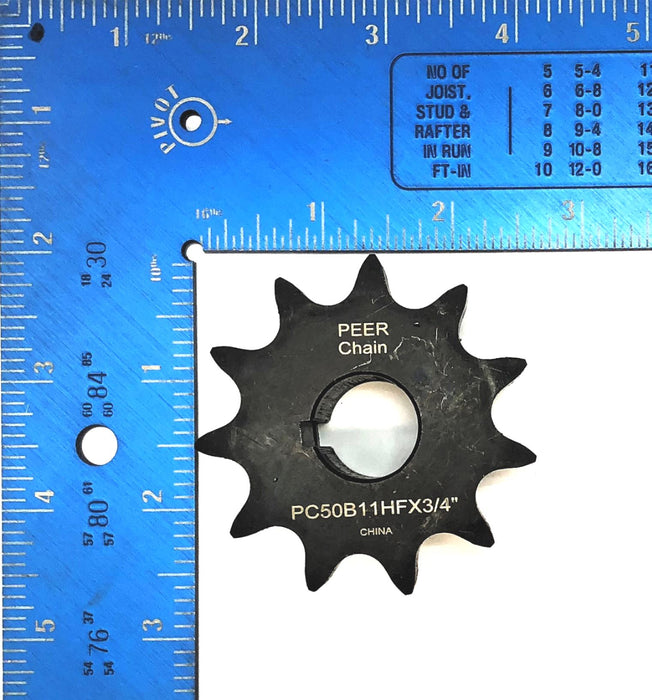 Peer Roller Chain Sprocket PC50B11HFX3/4" NOS