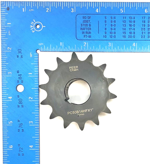Peer Chain Roller Chain Sprocket PC50B14HFX1" [Lot of 2] NOS