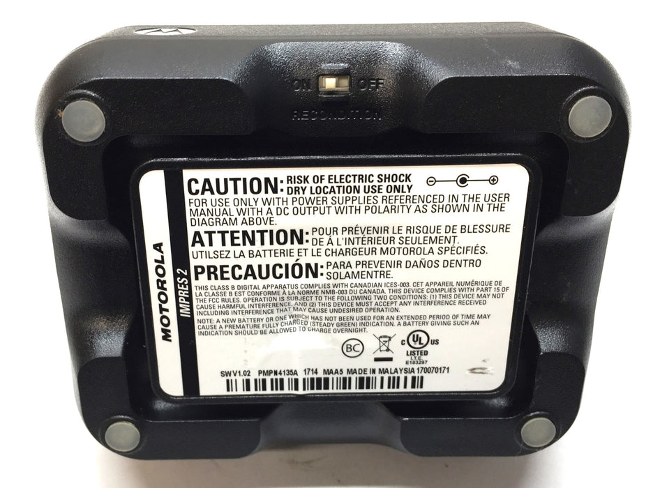 Motorola Adaptive Charger w/Power Cord V1.20 PMPN4135A USED