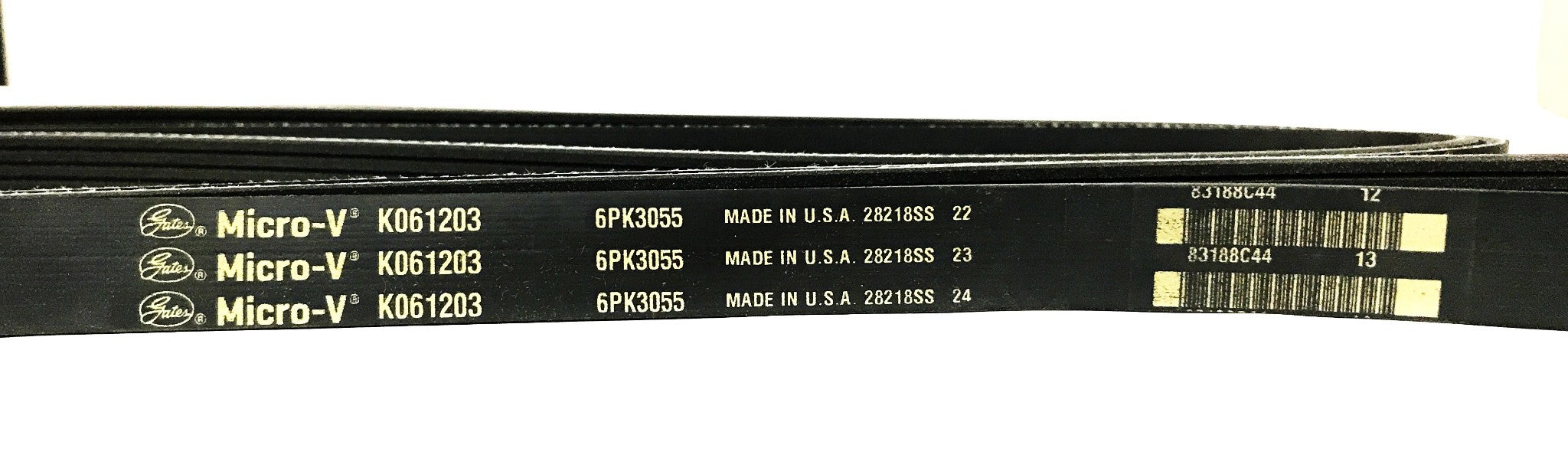 Gates Micro-V Serpentine Belt K061203 NOS