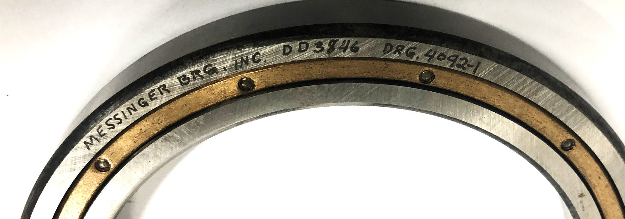Messinger Bearing Inc Cylindrical Bearing DD3846 (DRG. 4092-1) NOS