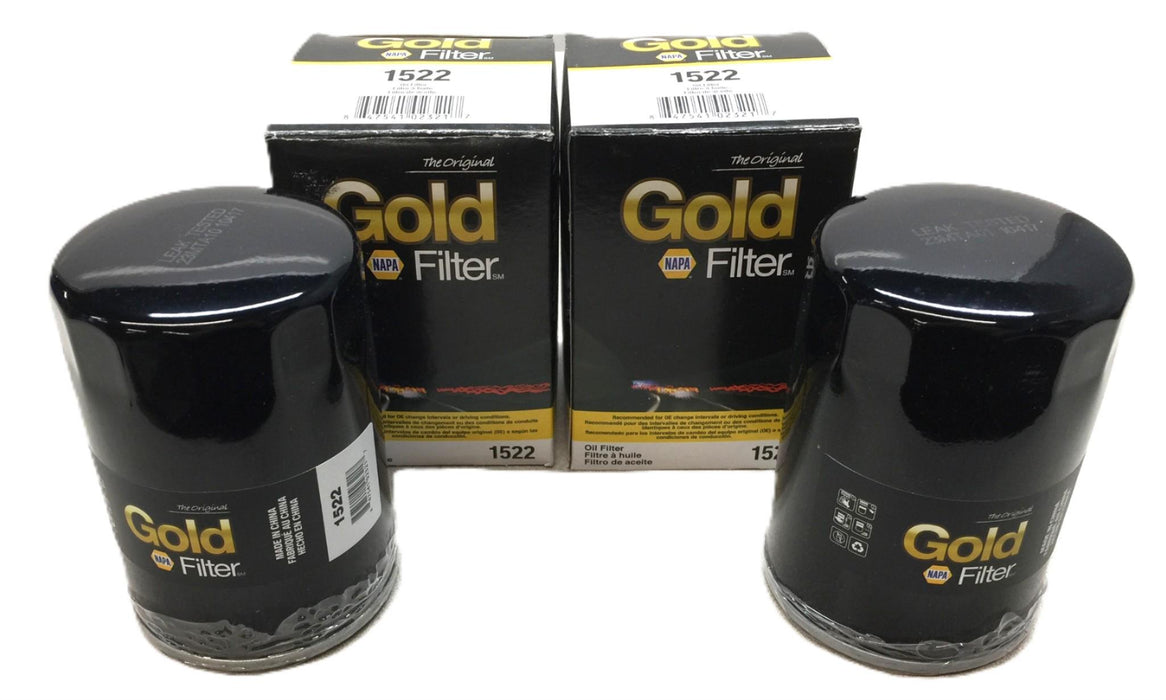 NAPA Gold Oil Filter 1522 [Lot of 2] NOS