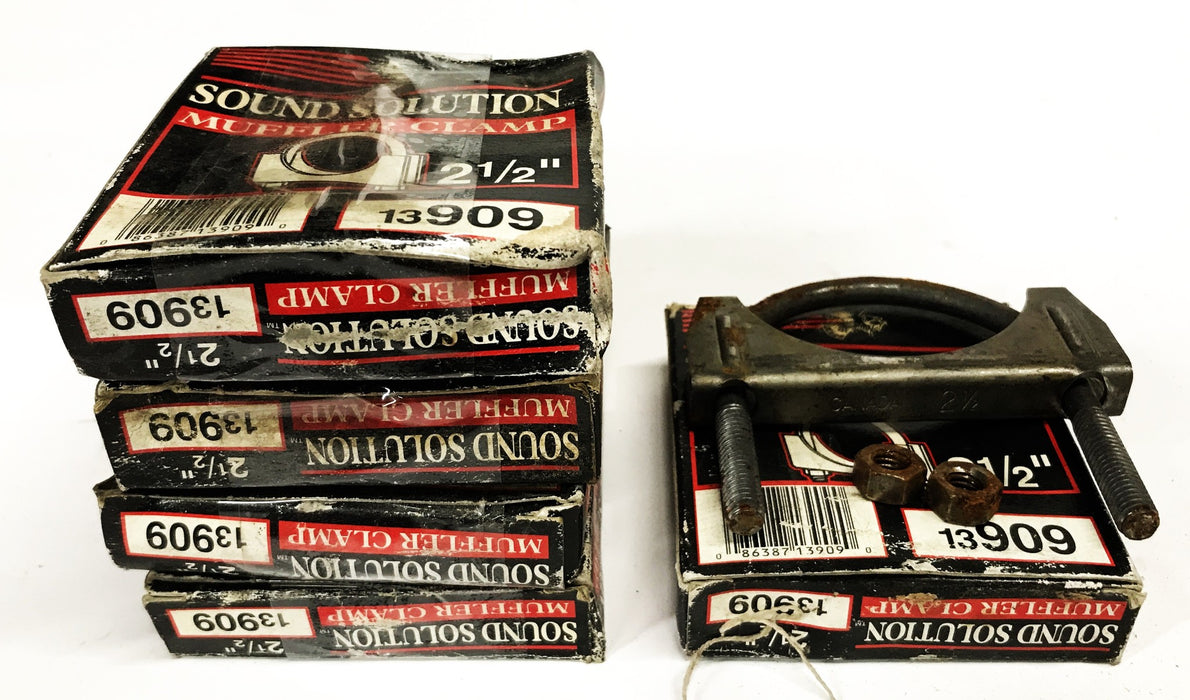 Sound Solution 2-1/2 inch Muffler Clamp 13909 [Lot of 5] NOS