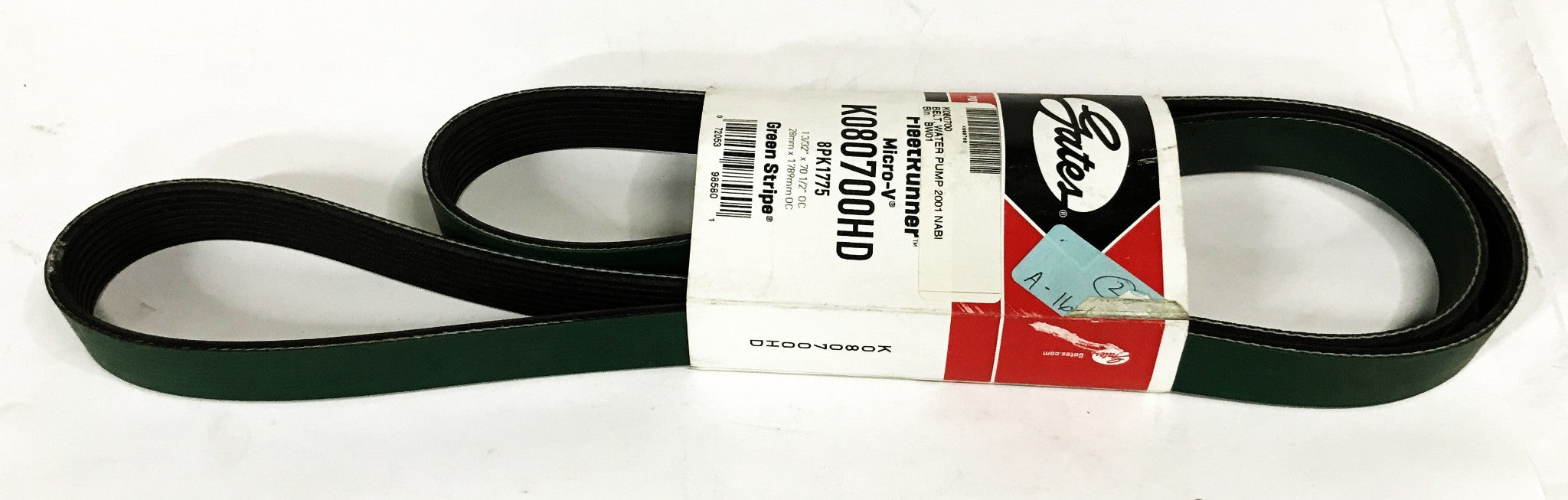 Gates Heavy Duty Micro-V Serpentine Belt K080700HD NOS
