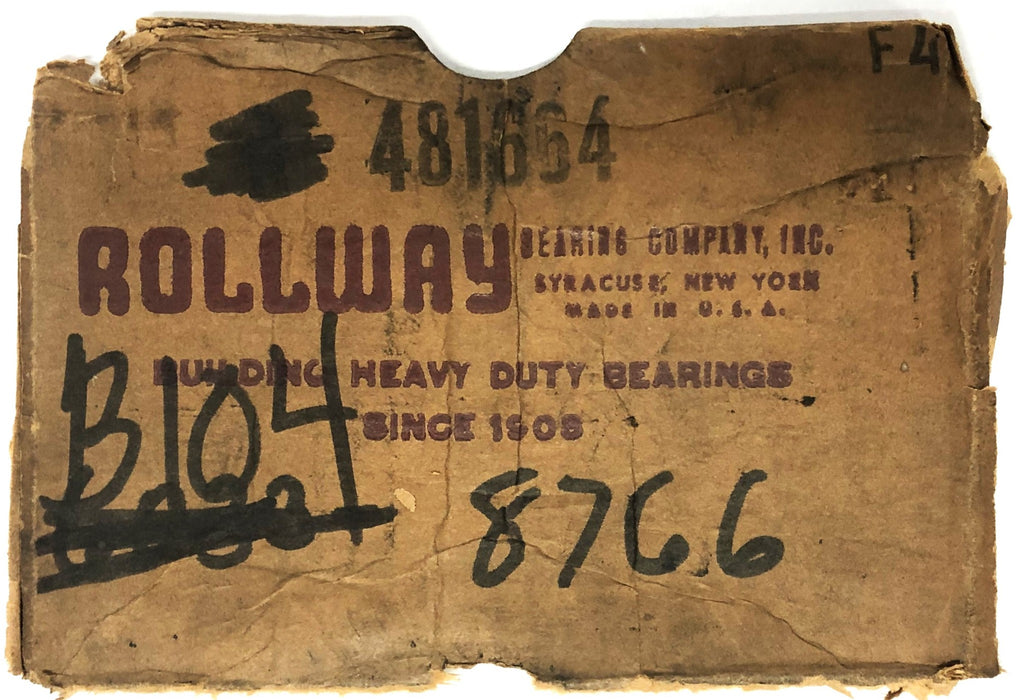 Rollway Cylindrical Roller Bearing Cage 481664 NOS