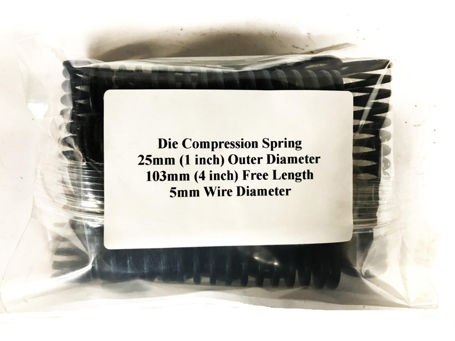 Unbranded 4 inch x 1 inch Blue Compression Spring [Lot of 11] NOS