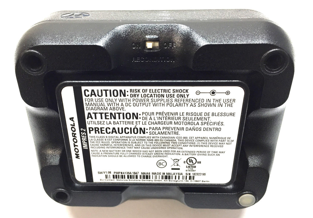Motorola Adaptive Charger with Power Cord V1.08 PMPN4135A USED