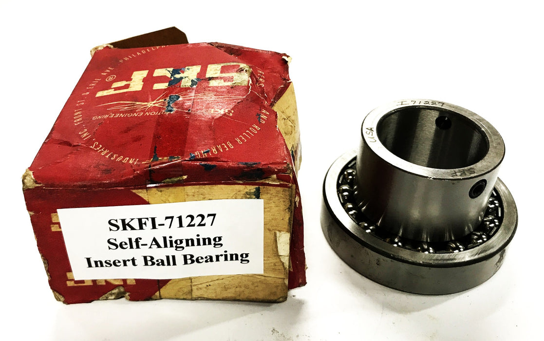 SKF Double-Row Self-Aligning Insert Ball Bearing I-71227 NOS