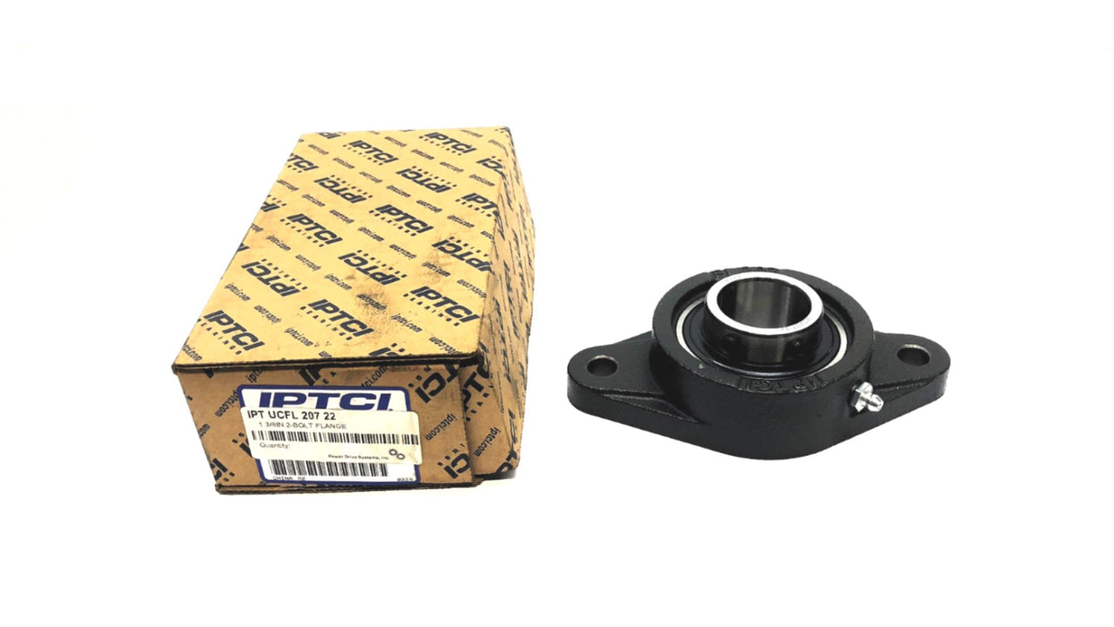 IPTCI 2-Bolt Flanged Bearing UCFL207-22 NOS