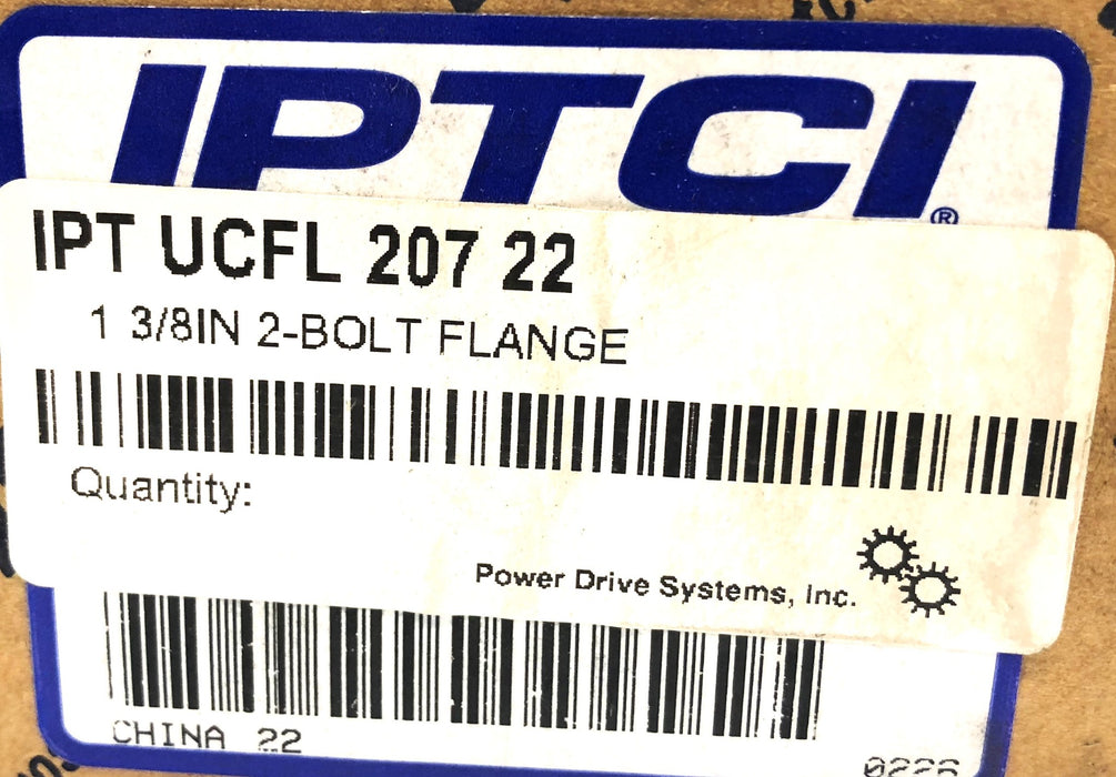 IPTCI 2-Bolt Flanged Bearing UCFL207-22 NOS