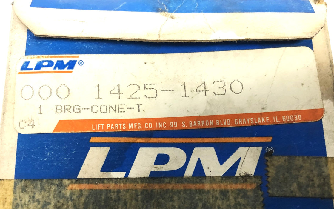 LPM Tapered Roller Bearing Cone 1425-1430 NOS