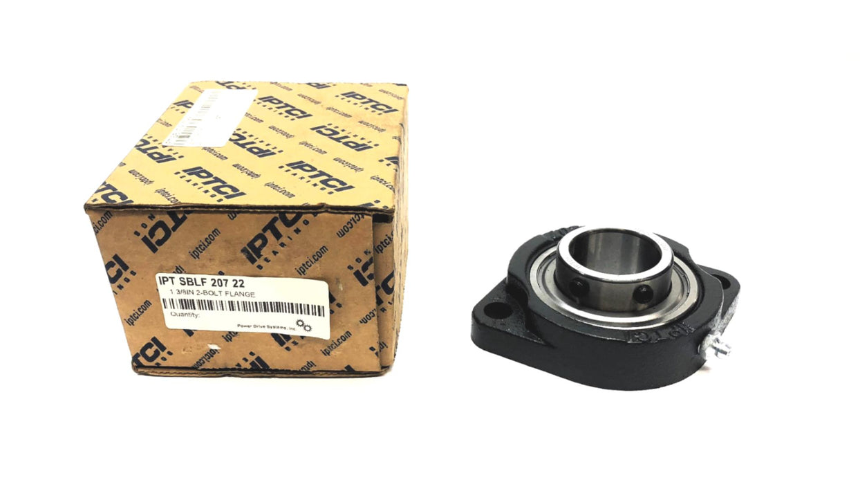 IPTCI 2-Bolt Flanged Bearing SBLF207-22 NOS
