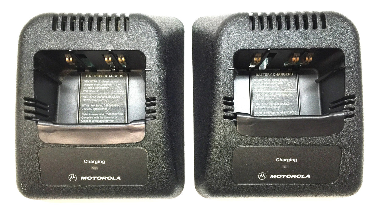 Motorola Charger Base w/o Power Cord [Lot of 2] NTN7160A USED