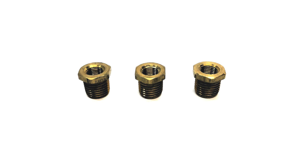 Eaton 3/8"-24 Female to M14-1.5 Male Brass Adapter [Lot of 3] NOS