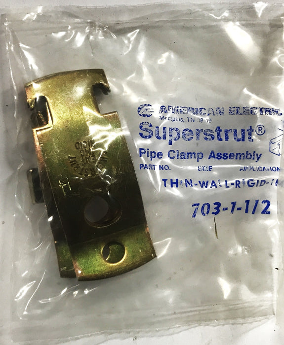 Superstrut 1-1/2 inch Pipe Clamp Assembly 703-1-1/2 [Lot of 20] NOS