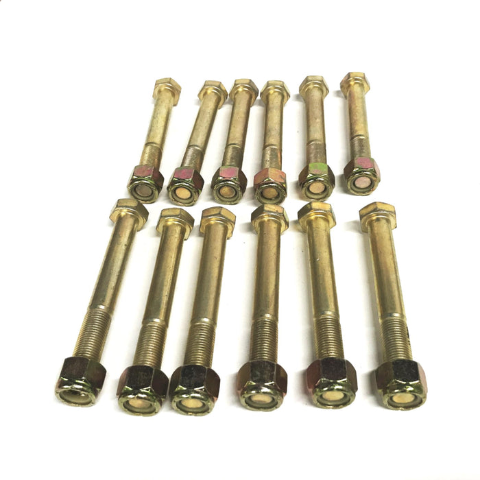 Brighton Grade 8 Yellow Hex Head Screw and Locknut 454358 [Lot of 12] NOS