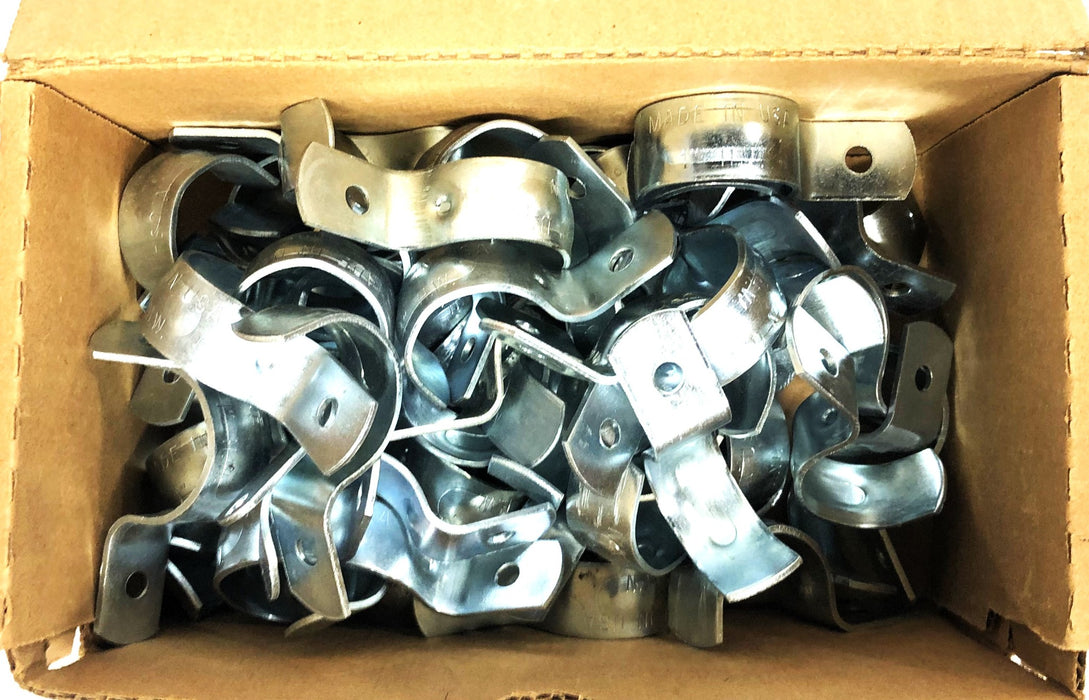 Hubbell Raco 1 Inch Steel Rigid Push-On Strap Conduit Clamp 1334 [Lot of 55] NOS