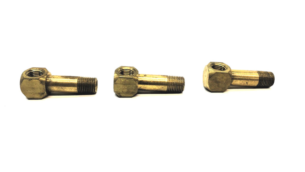 Unbranded 9/16"-18 Male 1/2"-20 Female Long Street Elbow [Lot of 3] NOS