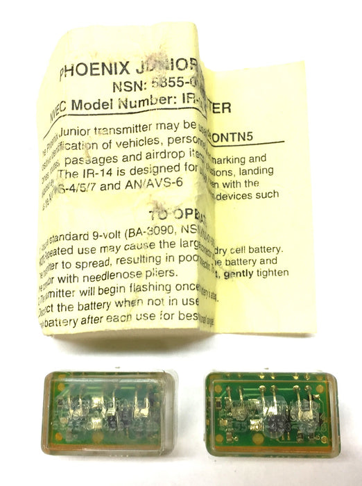 Phoenix Junior Infrared Transmitter 5855-01-438-4588 [Lot of 2] NOS