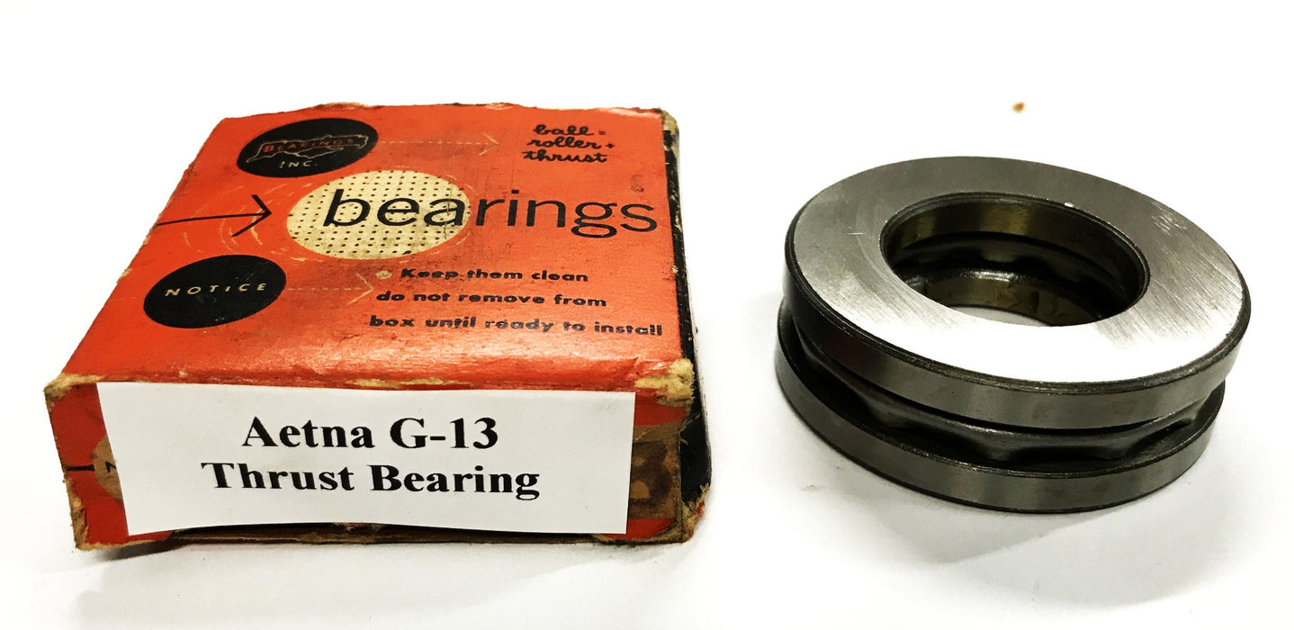 Aetna Thrust Ball Bearing G-13 NOS
