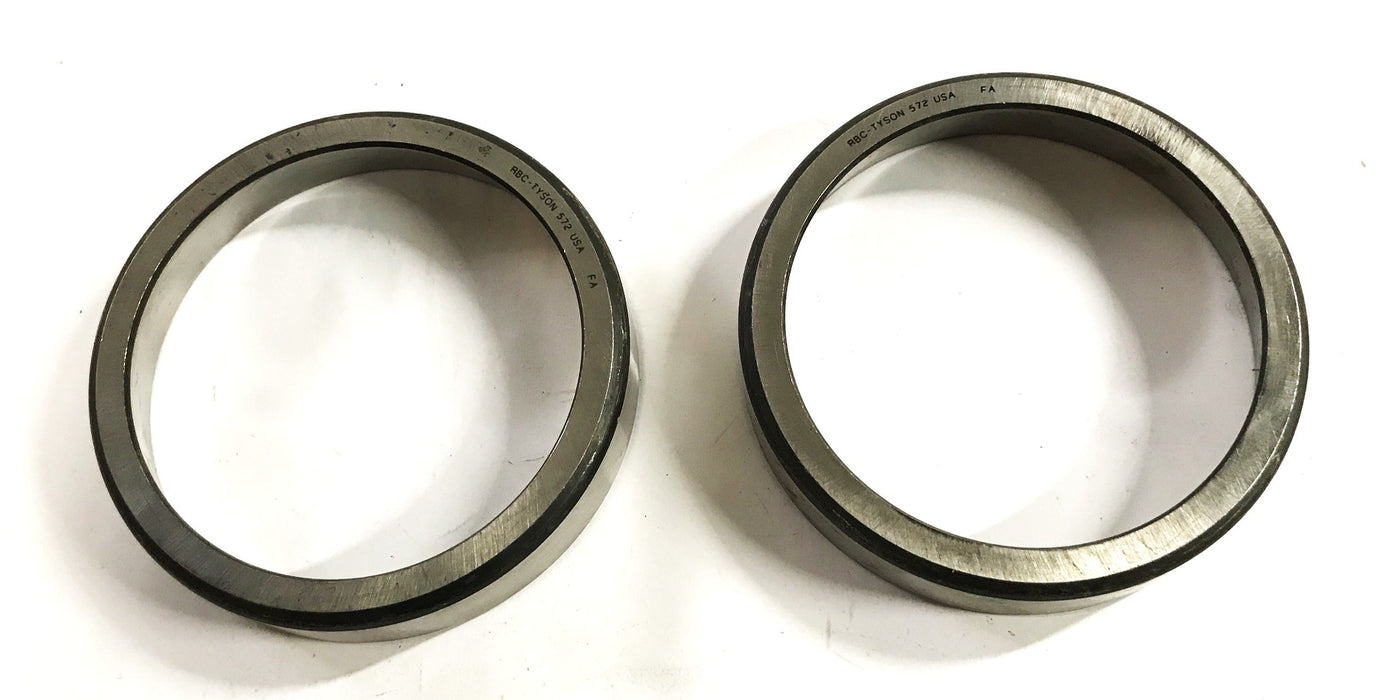 RBC-Tyson Tapered Roller Bearing Cup 572 [Lot of 2] NOS