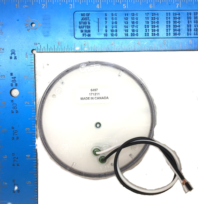 Grote 4" Round 2-Wire Clear White Utility Light 64971 (01649712) NOS