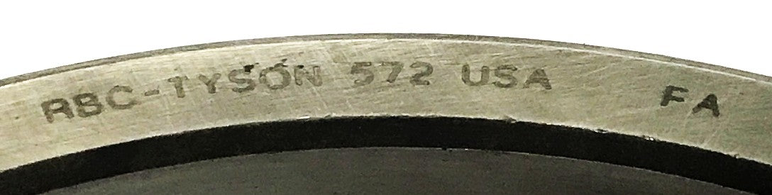 RBC-Tyson Tapered Roller Bearing Cup 572 [Lot of 2] NOS