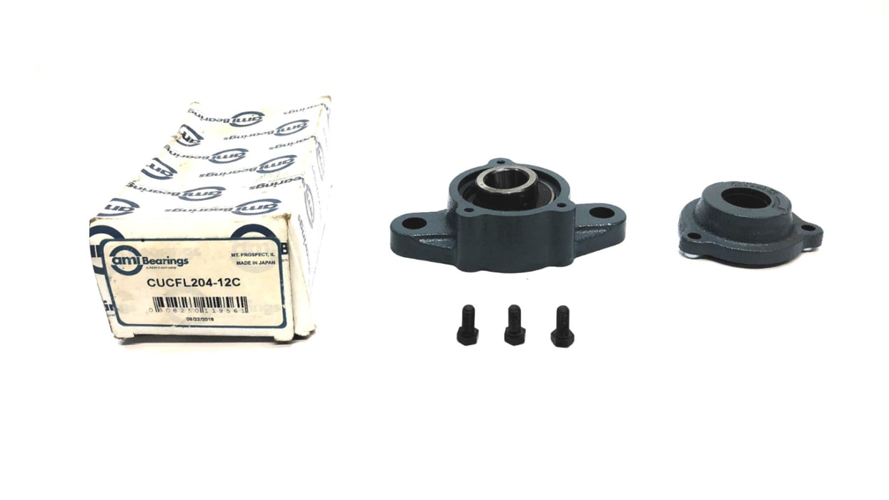 AMI/Asahi 2-Bolt Flanged Bearing Assembly CUCFL204-12C NOS